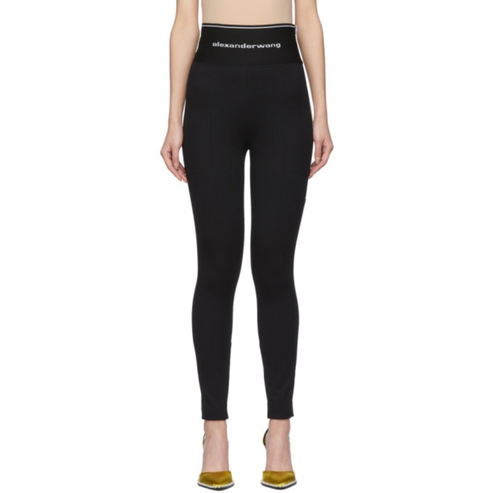 Alexander Wang Black High-Waisted Leggings